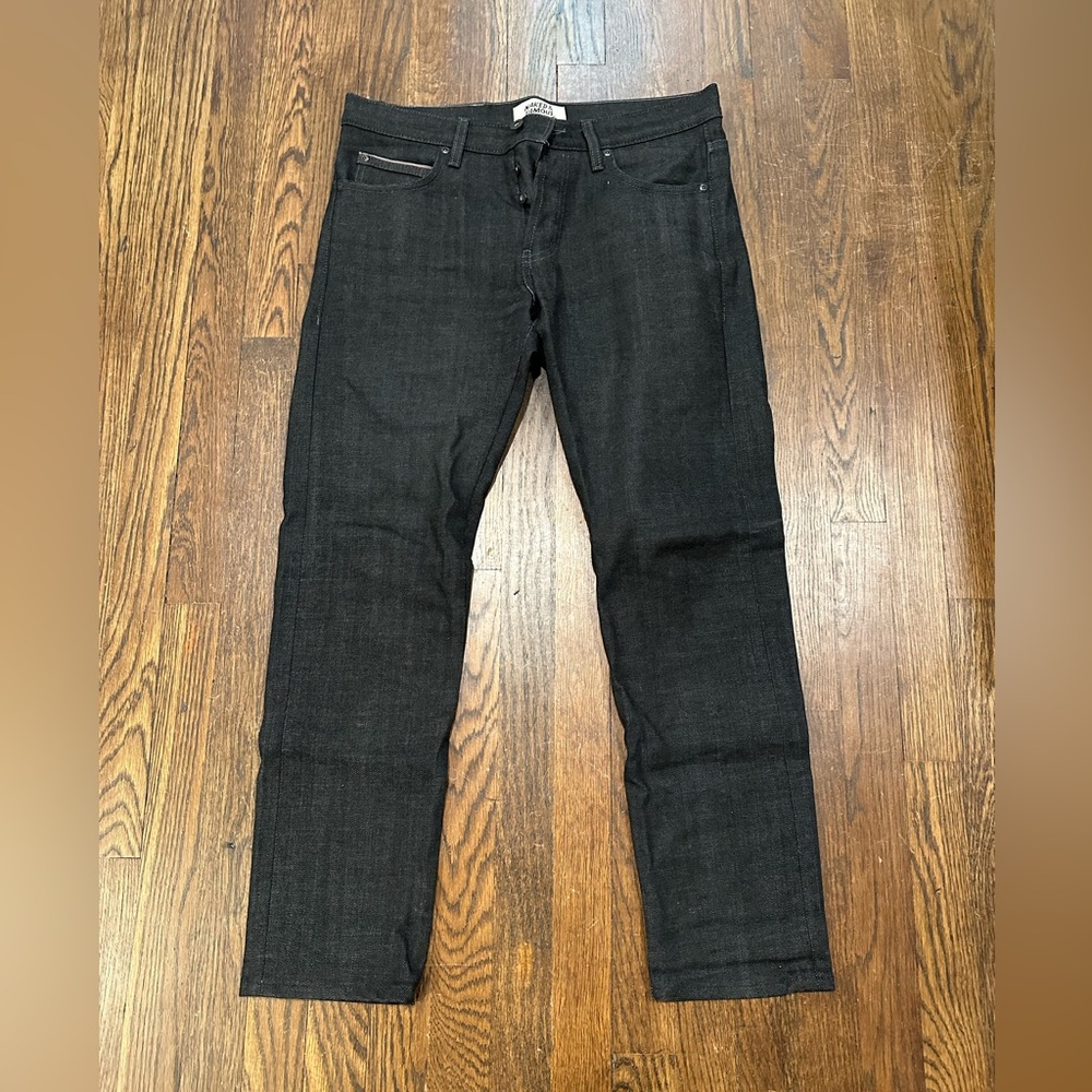 Naked & Famous - Super Guy - Black x Grey Stretch Selvedge